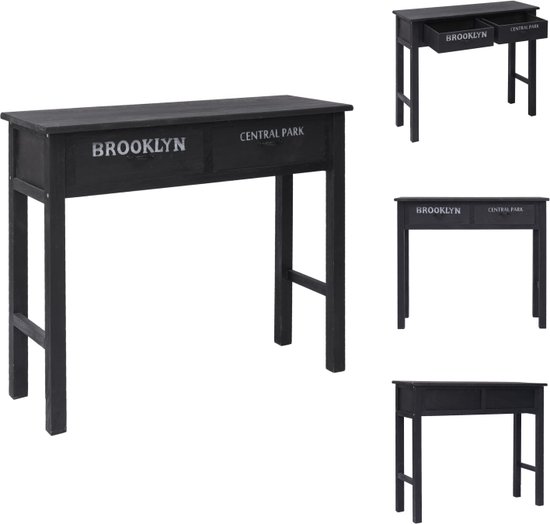 FineBuy Console Table, Black, 100 x 30 x 75 cm, Designer Dresser, Hallway, Storage Table, Narrow with Viennese Wicker, Halter Table with Drawers and Shelf, Halter Table, Long, High Rattan FineBuy Console Table, Black, 100 x 30 x 75 cm, Designer Dresser, Hallway, Storage Table, Narrow with Viennese Wicker, Halter Table with Drawers and Shelf, Halter Table, Long, High Rattan