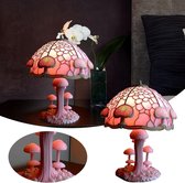 Champignon lampe de table serre veilleuse décoration batterie - lampe de chevet chambre salon bureau cadeau unique
