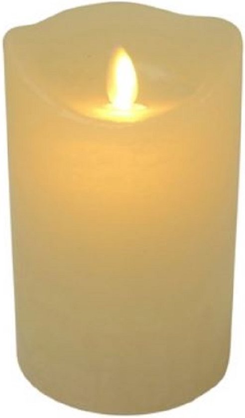 Magic Flame kaars 76x152mm creme timer