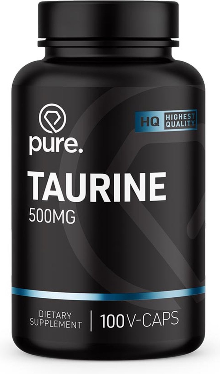 PURE Taurine - 100 vegan capsules - 500mg - aminozuren - PURE