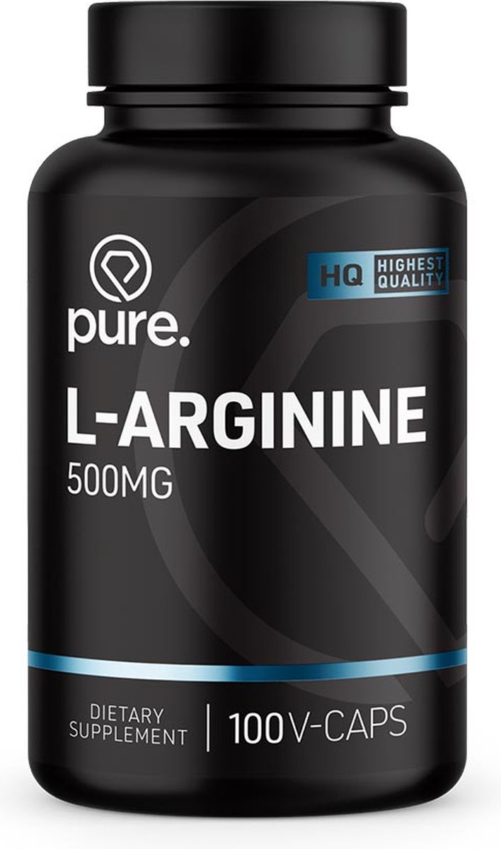 PURE L-Arginine - 500mg - 100 vegan caps - aminozuren - PURE