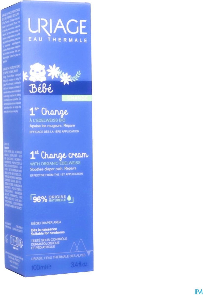 Uriage Bebe 1Er 500ml Diaper Changing Cream Clear