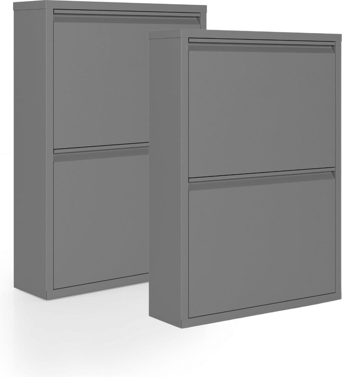 Schoenenkast Bodi 2-vaks Clay Grey (set van 2)
