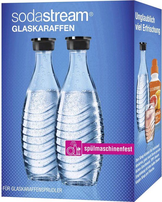 Carafes en verre SodaStream duopack - 0,7L - Convient uniquement pour  Sodastream Crystal | bol