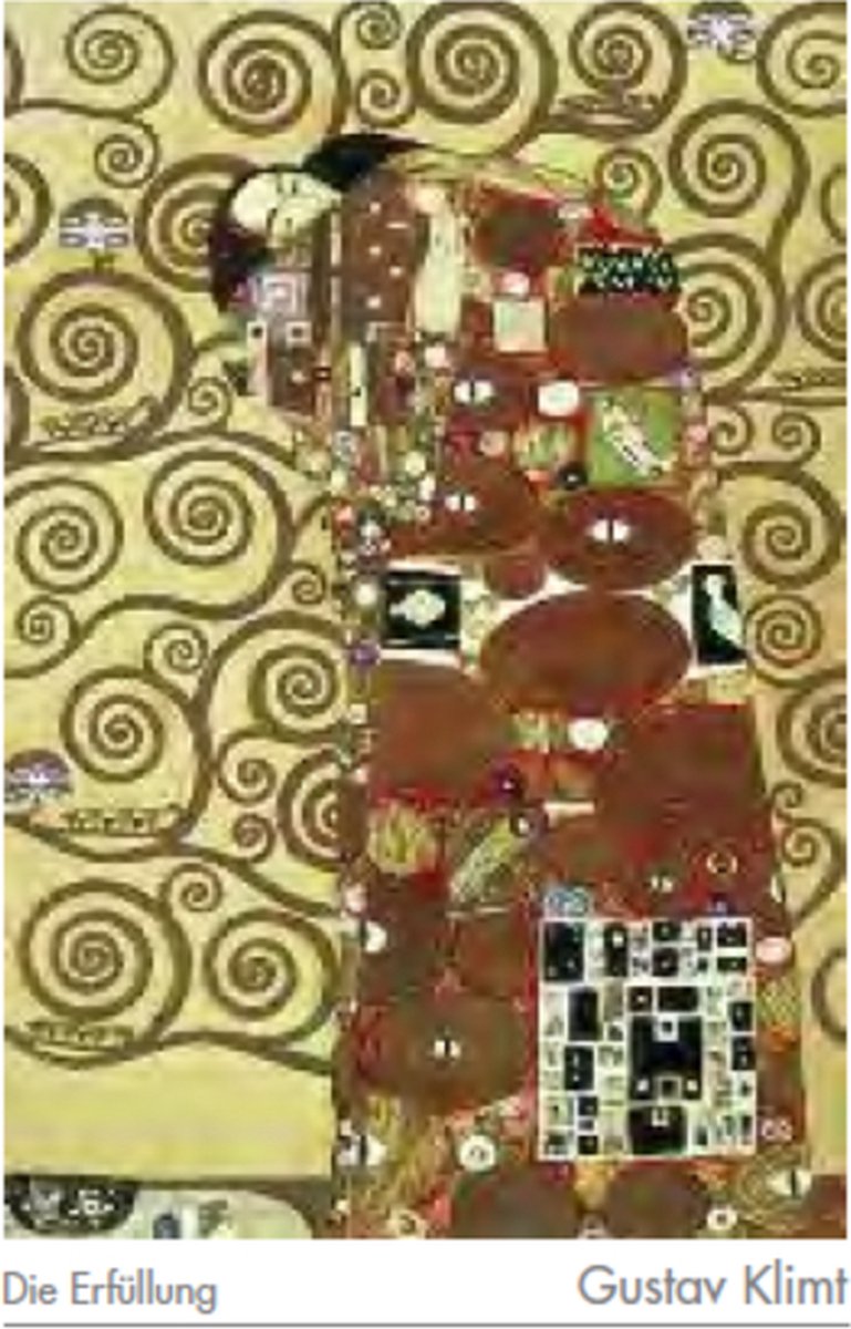 Catch Projecten Gustav Klimt - De omhelzing - Kunstposter - 50x70 cm Multicolor