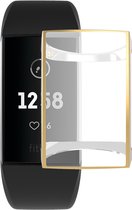 Fitbit Charge 3 & 4 TPU Case van By Qubix - Volledig beschermd - Goud