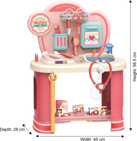 Speelset-dokter-little doctor-kids docter kit-speelgoed-dokterset - CC