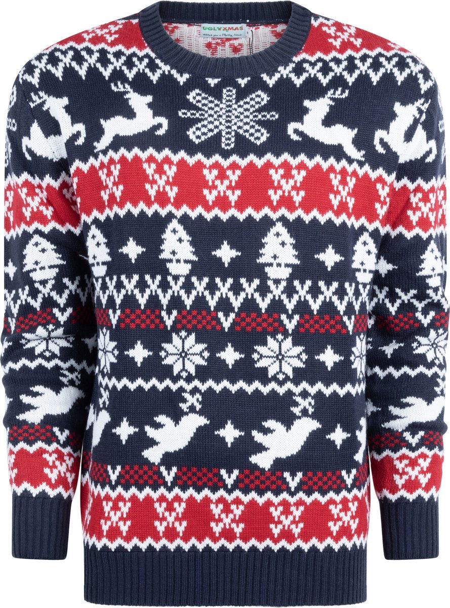 Foute Kersttrui Dames & Heren - Christmas Sweater "Traditioneel & Gezellig" - Mannen & Vrouwen Maat XXL
