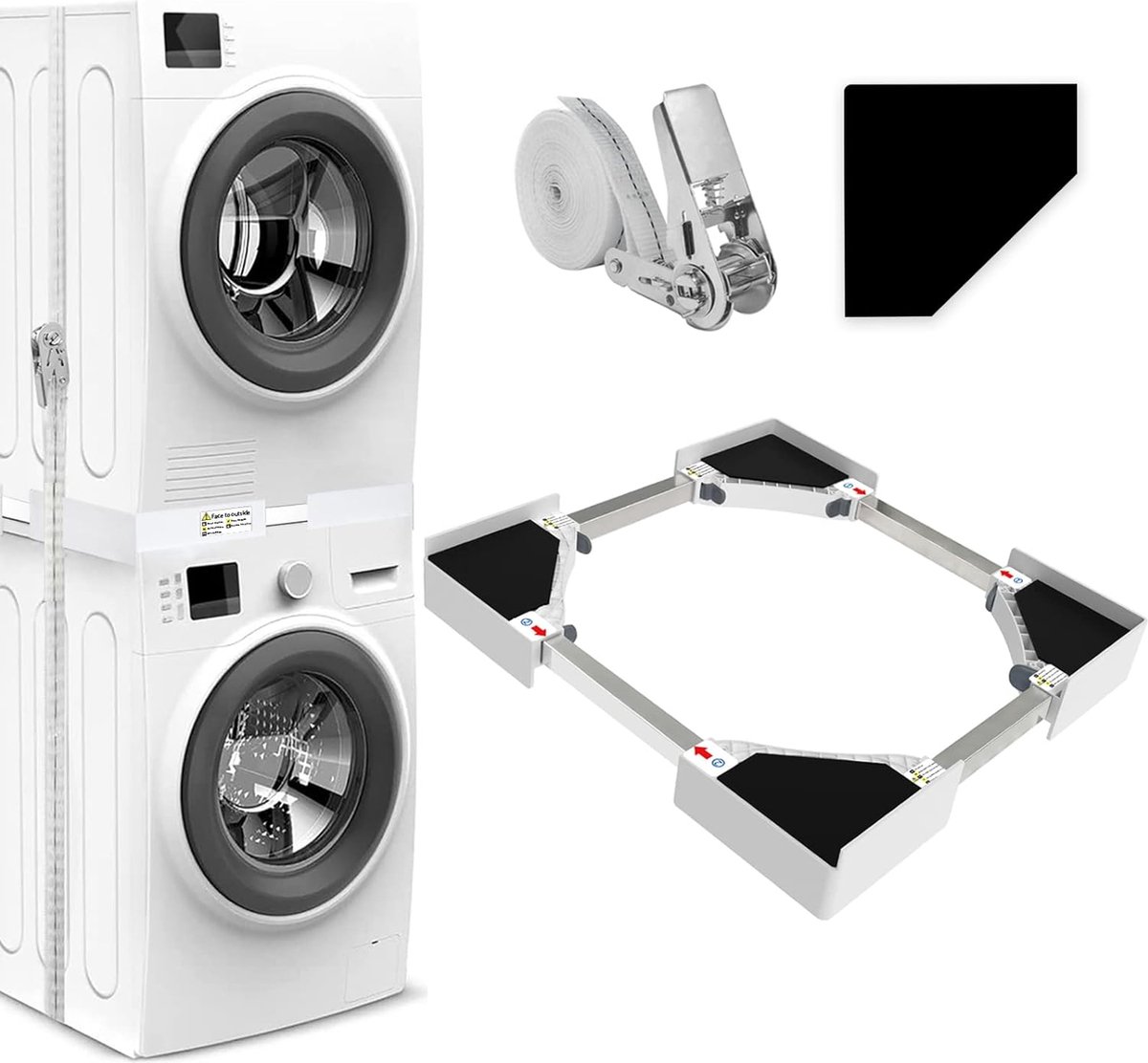 Vonia Tussenstuk wasmachine droger - Stapelkit wasmachine droger ...