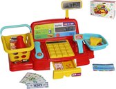 Speelgoedkassa met winkelmandje en scanner en vele andere accessoires voor kinderen vanaf 3 jaar