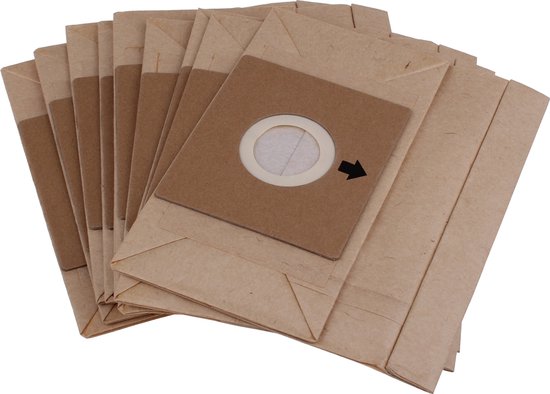 10 Sacs Aspirateur Domo DO7283S-Set2 - Compatible DO7283S/DO7284S - 2,5L Brun