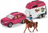 Schleich Horse Club - Auto met Paardentrailer, Figuren voor Kinderen 5+
