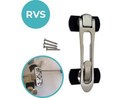 Kierstandhouder Safe RVS - Deurbeveiliging - Deurbegrenzer - Veiligheidsslot Inbraakpreventie - Deurvastzetter - Deurstopper