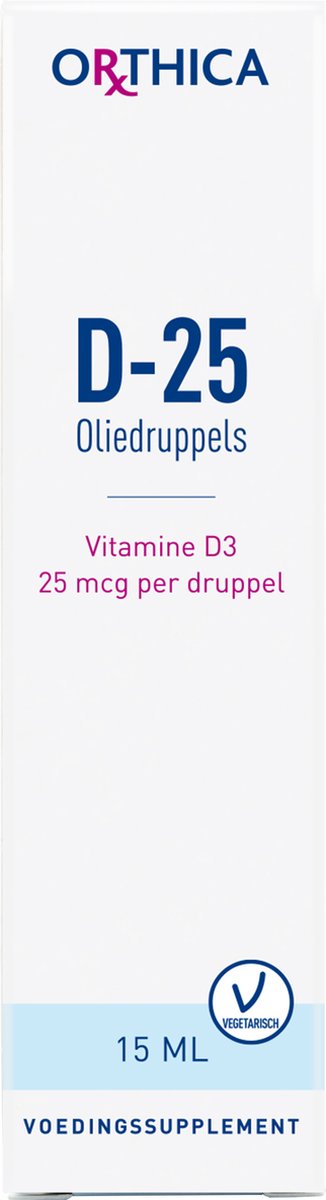 Goedkoopste Orthica D-25 Oliedruppels - vitamine D3 - 15 ml