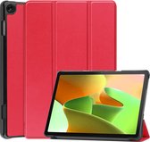 Hoes Geschikt voor Lenovo Tab M10 (3rd gen) Hoes Luxe Hoesje Book Case - Hoesje Geschikt voor Lenovo Tab M10 (3e gen) Hoes Cover - Rood
