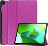 Hoesje Geschikt voor Lenovo Tab M10 (3rd gen) Hoes Case Tablet Hoesje Tri-fold - Hoes Geschikt voor Lenovo Tab M10 (3e gen) Hoesje Hard Cover Bookcase Hoes - Paars