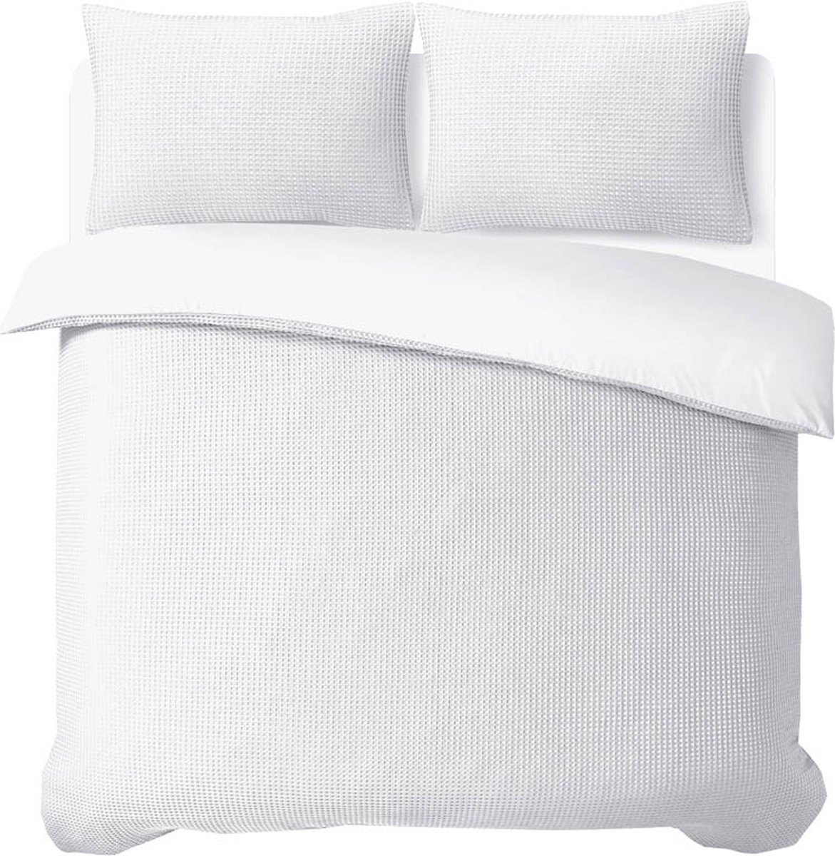 Sleeptime Waffle dekbedovertrek 240 x 220 Wit