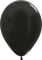 Sempertex 12inch metallic black ballonnen