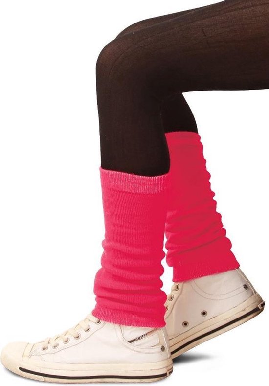 Paar Beenwarmers kinderen pink - carnaval thema feest party fun winter feest festival optocht