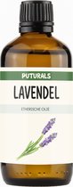 Lavendel Olie 100% Biologisch & Puur - 100ml - Lavendel Etherische Olie Bevat Vitamines, Proteïnen en Linalool - Geschikt voor Huid, Haar en Gezicht - Lavendel Olie in Bad, Diffuser of als Spray voor het slapen - Puur en COSMOS Gecertificeerd