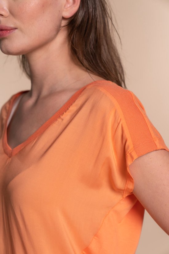 GEISHA-Oranje t-shirt--000250 orange-Maat S