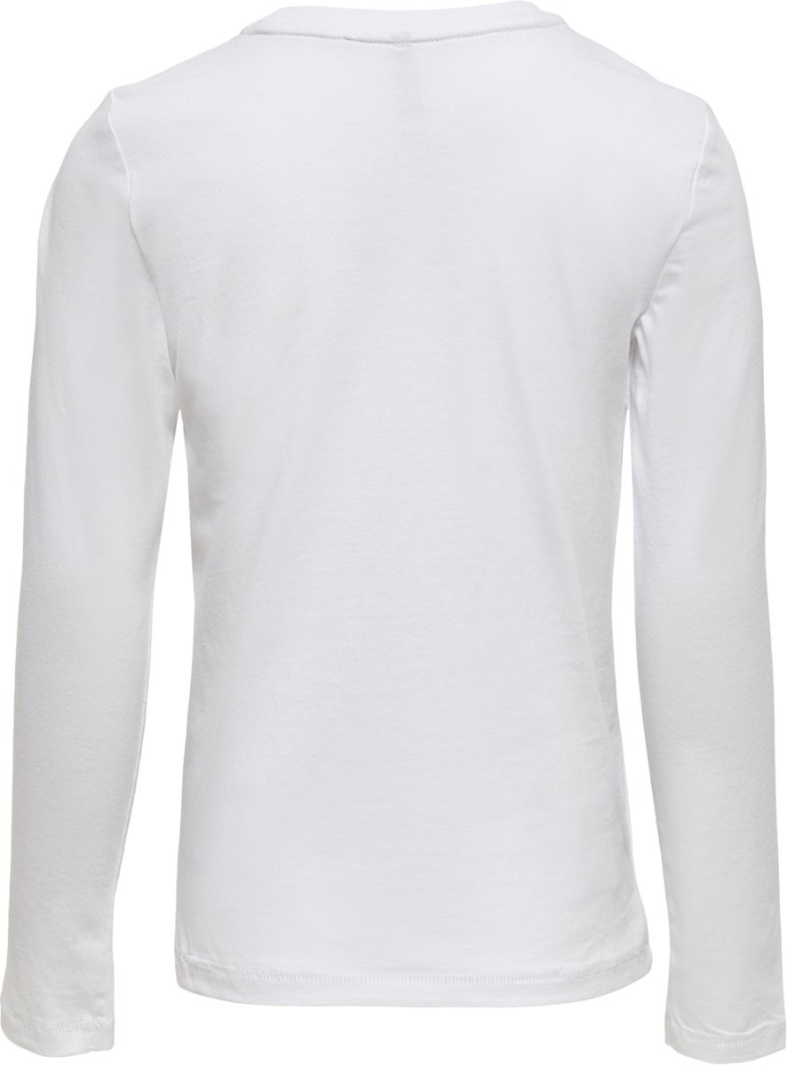 ONLY - T-shirt - Maat 128 - Meisjes - bright white -