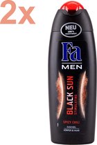Fa - For Men - Black Sun - Spicy Chili - Douchegel - 2x 250ml - DUO PACK