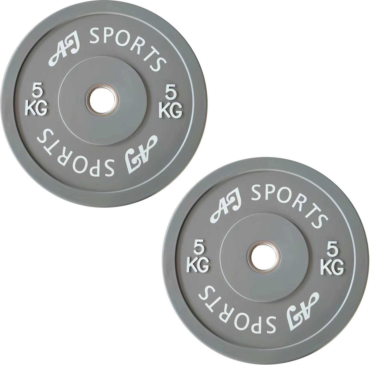 SPORTNOW Set Halterschijven, 2 x 10 kg, Olympische Standaard, Rubber