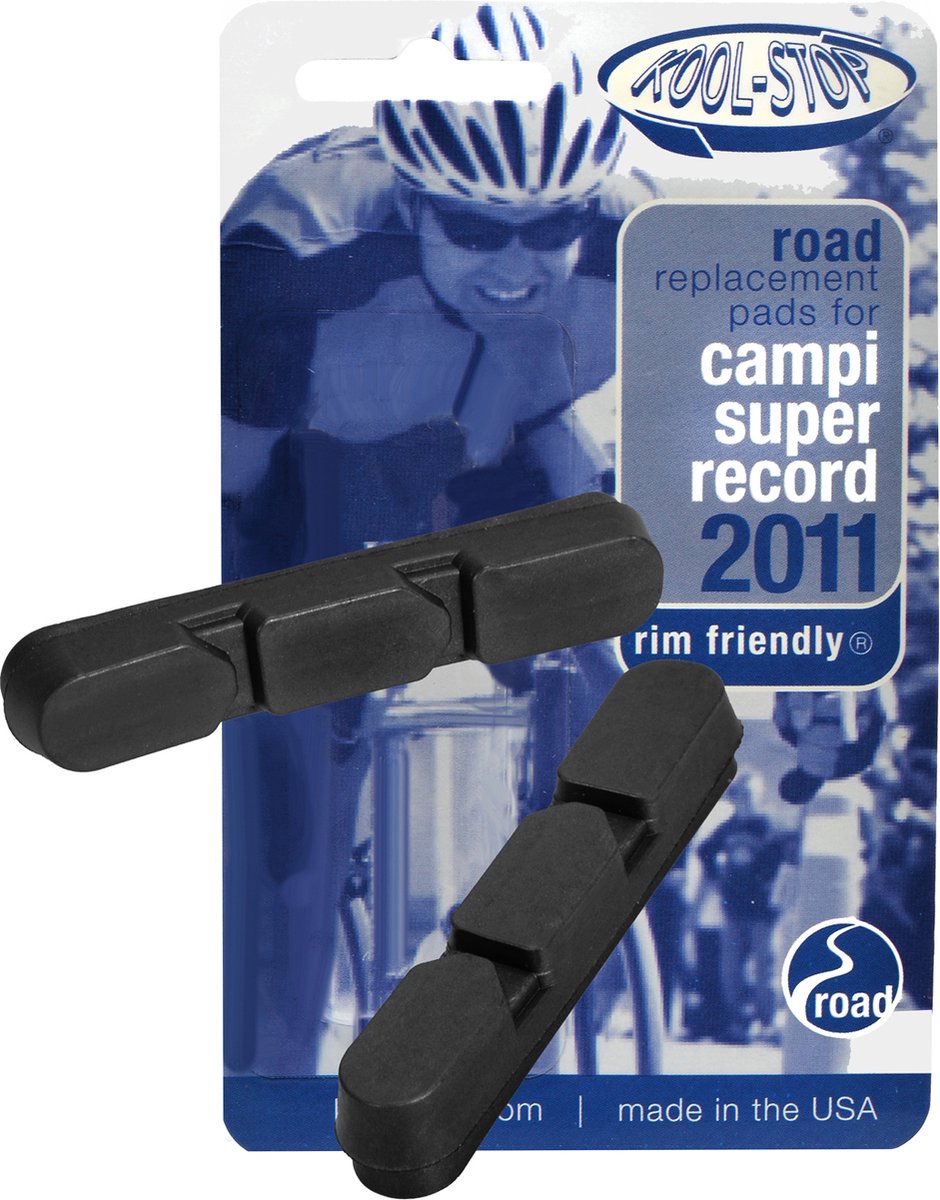 Kool-stop Remblokrubbers Campi Super Record 55 X 10 Mm Zwart