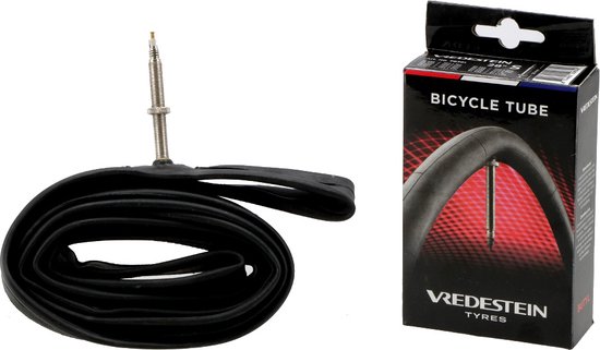 Vredestein Racefiets binnenband INNER TUBE BUTYL 18/28-622/630 50MM PRESTA Zwart -700x20C/700x28C van Vredestein — afbeelding 4