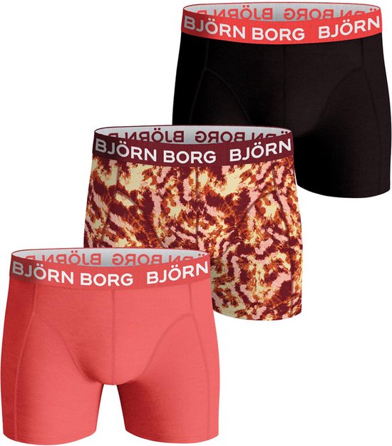 Bjorn Borg - Cotton Stretch Boxer 3-Pack - Heren - Maat S