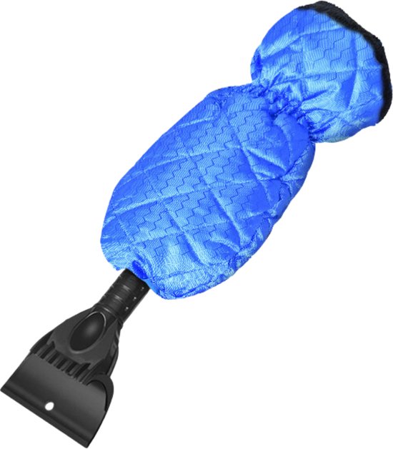 Grattoir à glace Livano avec gant - Grattoir à glace pour voiture - Pour voiture - Grattoir à vitres de voiture - Grattoir à neige - Grattoir pour voiture - Blauw