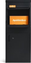 Bol.com Apakketbus Flexbus Zwart - Pakketbrievenbus - Pakketbus - Pakketbox - Staande brievenbus - GRATIS DEMPINGSMAT aanbieding