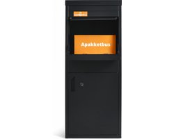 Apakketbus Flexbus Zwart - Pakketbrievenbus - Pakketbus - Pakketbox - Staande brievenbus - GRATIS DEMPINGSMAT - Gratis Plaatsing