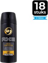 Axe Deodorant Gold Temptation 150ml - Voordeelverpakking 18 stuks