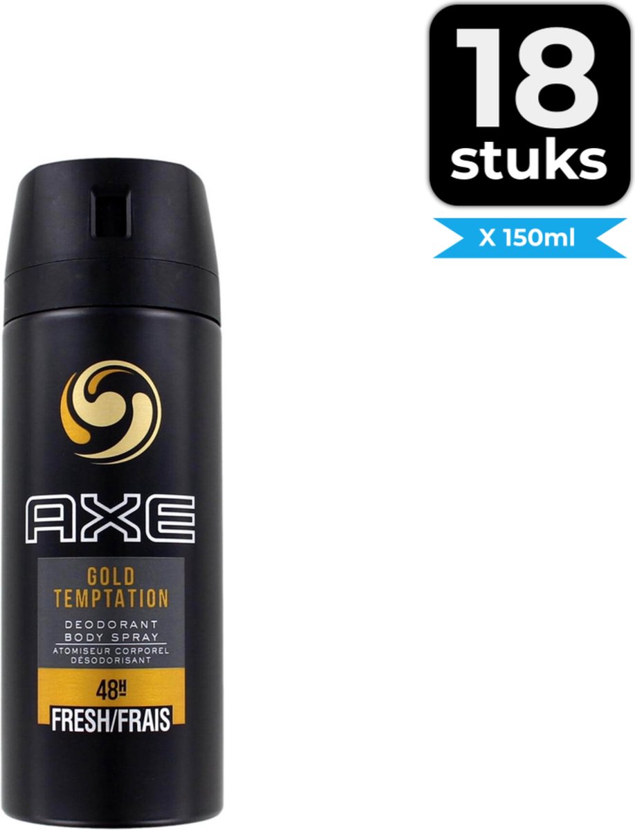Axe Deodorant Gold Temptation 150ml Voordeelverpakking 18 stuks