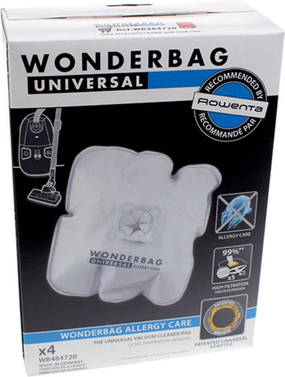 WB406120 ROWA WONDERBAG UNIVERSAL VACUUM BAGS WITH ADAPTER