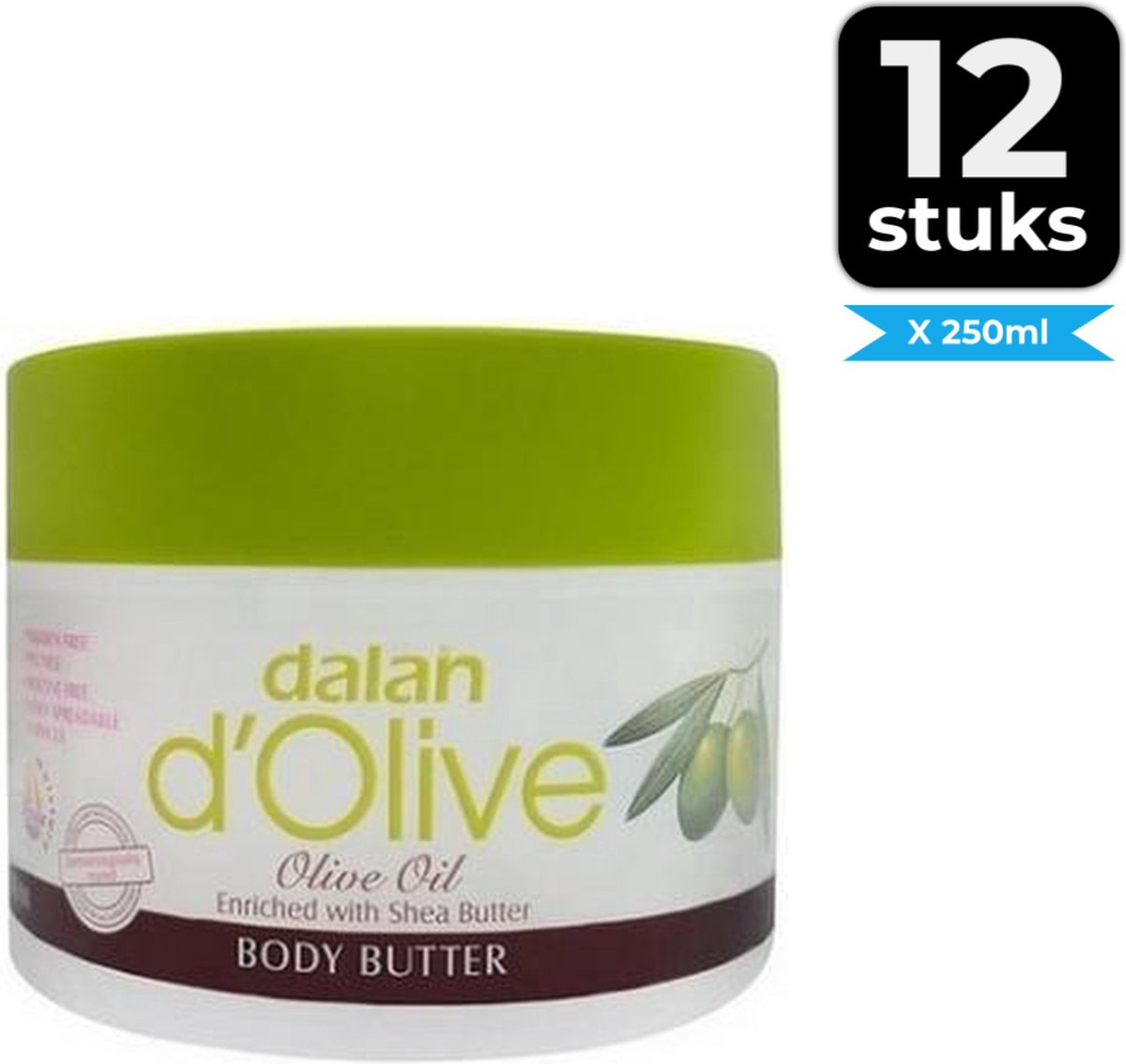 Goedkoopste Dalan d'Olive Body Butter - 250 ml - Voordeelverpakking 12 stuks