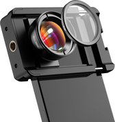 DrPhone Apex Ultra – 100MM Macro Lens - Met Stabiele Clip – HD Macro-Lens Voor Telefoon & Tablet - Zwart