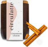 Circulatte geurkaars "Cinnamon Charm" - gemaakt van koffiedik - 100% natuurlijk - paraffinevrij