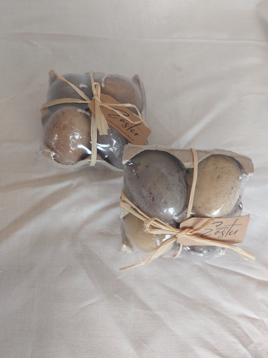 Veel eierkers in tray - hoogwaardige afwerking - kleurrijk assortiment 1 - hoogte 6 cm - 30 stuks gesorteerd - hoge brandduur - kaarsen in eivorm /eierkaarsen/paaseieren/decoratie voor Pasen