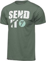 Seven Send It Korte Mouwen T-shirt Grijs XL Man