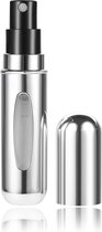 CMJ - Parfum verstuiver - Shiny Zilver - 5ml - Lipstickformaat - Navulbaar - Handig voor onderweg - Luxe