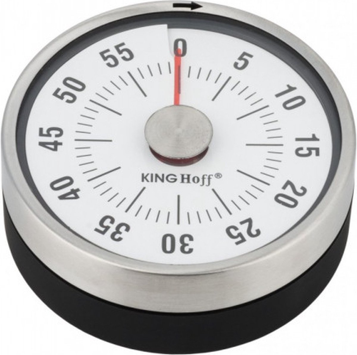 Kookwekker Mechanisch – Eierwekker met Magneet – Keukenwekker Analoog – Kitchen Timer – Egg Timer – Magnetisch – RVS – 60 Minuten – Ø 78,5 mm