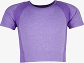 Osaga cropped meisjes sport T-shirt paars - Maat 122/128