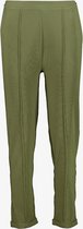 TwoDay geribde dames pantalon groen - Maat S
