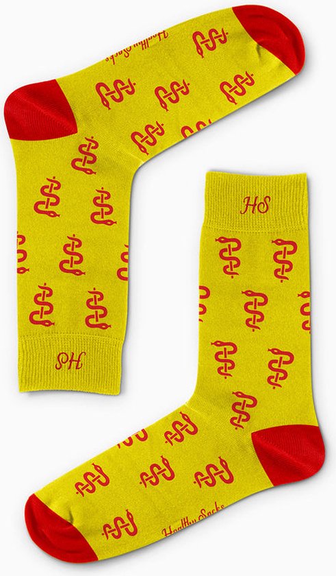 Healthy Socks - Esculaap Sok- Geel - Maat 41/46