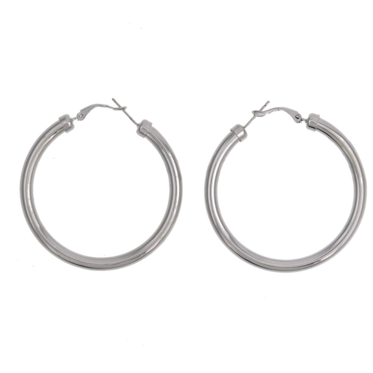 Behave - Oorringen - Zilver Kleur - 5cm