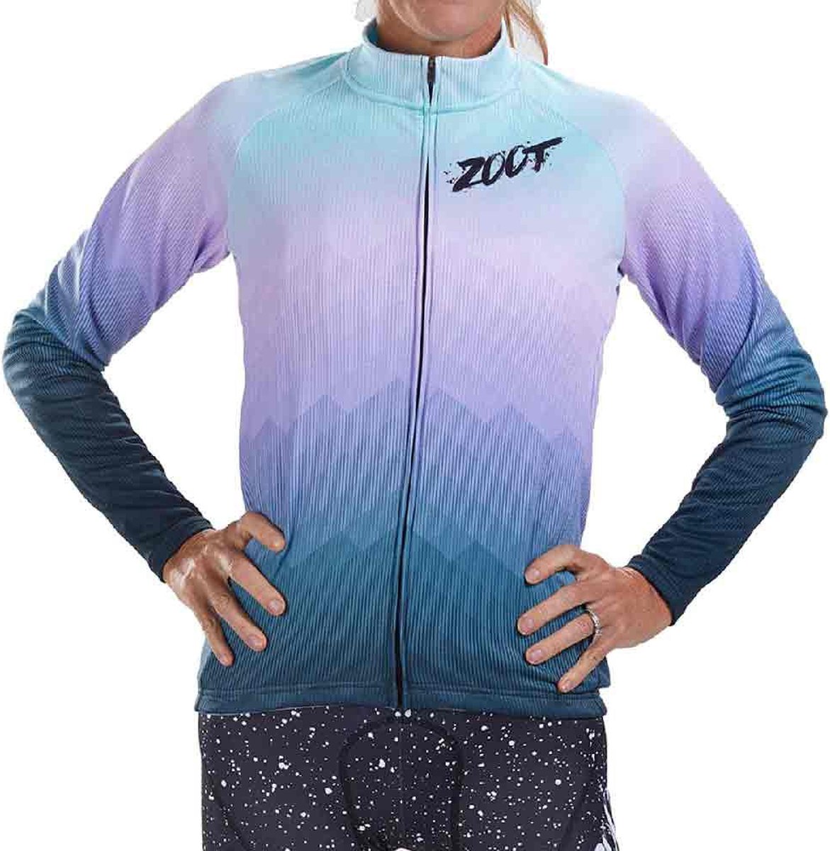 Zoot Ltd Cycle Thermo Trui Met Lange Mouwen Rood,Oranje S Vrouw