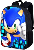 Sonic the Hedgehog rugzak - 3D-geprinte Sonic Hedgehog kinderrugzak - schooltas - boekentas - cartoontas - modeaccessoire - rugzak voor kinderen - Rugtas blauw